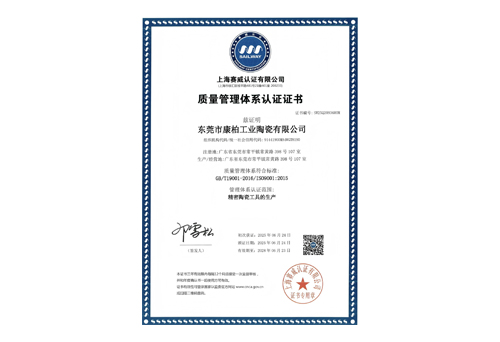 ISO9001-质量管理体系认证（中文）